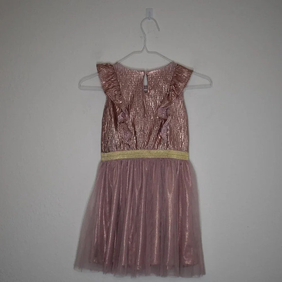 Nannette Kids Pink Dress Metallic Sz 6X Sparkly Tulle Party Princess Ballerina - Picture 7 of 16